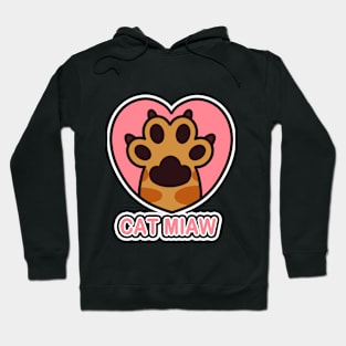 Cat paw, paw print, cute paw Hoodie